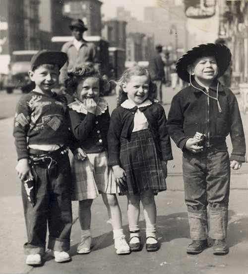 Marc with friends on 9th Avenue c. 1950